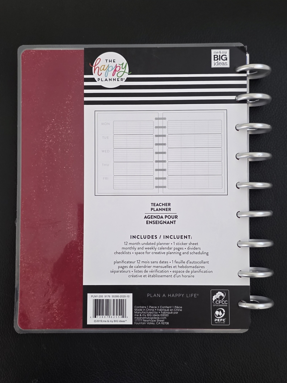 The Happy Planner Teacher Planner - Red Cover